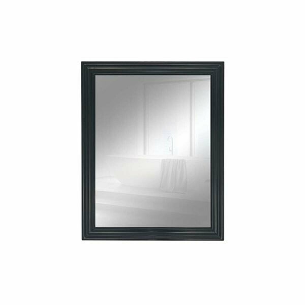 Comfortcorrect 24 in. Wood Frame Mirror, Dark Gray CO2798338